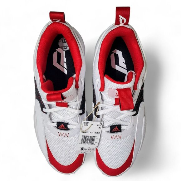 Adidas Dame Certified EXTPLY 2.0 Trail Blazers Shoes Red GY8965 Men's Size 9.5 - Picture 6 of 8